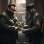 Frank qui reçoit de l'argent d'un agent du kgb